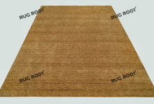 Load image into Gallery viewer, Golden Oasis | Handwoven Wool Gabbeh Rug in Warm, Solid Camel Brown