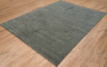 Load image into Gallery viewer, Olive Grove Tranquility | Handwoven Wool Gabbeh Rug in Deep Green
