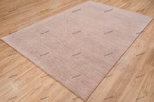 Load image into Gallery viewer, Soft Salmon Serenade | Quick Ship Handwoven Gabbeh Rug in Muted Pink | Multiple Sizes
