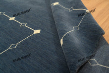 Load image into Gallery viewer, Handcrafted Haven | Soft Pile Gabbeh Rug in Blue-Grey with Modern Minimalist Design
