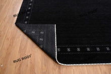 Load image into Gallery viewer, Handcrafted Retreat | Oversized Black Gabbeh Rug for Cozy Bedrooms & Living Rooms
