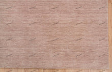 Load image into Gallery viewer, Soft Salmon Serenade | Quick Ship Handwoven Gabbeh Rug in Muted Pink | Multiple Sizes