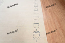 Load image into Gallery viewer, Modern Nomad | Handcrafted White Gabbeh Rug for Minimalist Spaces