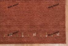 Load image into Gallery viewer, Handcrafted Haven | Red-Brown Gabbeh Rug with Subtle Orange Accents