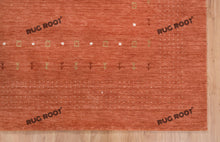 Load image into Gallery viewer, Desert Hues | Handwoven Low Pile Gabbeh Rug in Earthy Orange & Rust