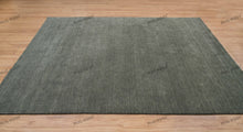 Load image into Gallery viewer, Olive Grove Tranquility | Handwoven Wool Gabbeh Rug in Deep Green