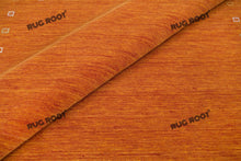 Load image into Gallery viewer, Moroccan Sun | Handwoven Orange Wool Gabbeh Rug with Playful Border Design