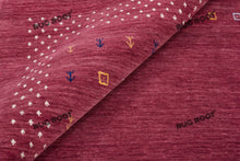 Load image into Gallery viewer, Handcrafted Moroccan Jewel | Vibrant Pink Gabbeh Rug with Tribal Motifs