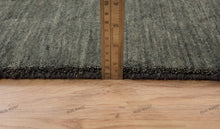 Load image into Gallery viewer, Olive Grove Tranquility | Handwoven Wool Gabbeh Rug in Deep Green