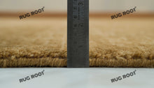 Load image into Gallery viewer, Golden Oasis | Handwoven Wool Gabbeh Rug in Warm, Solid Camel Brown