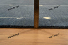 Load image into Gallery viewer, Handcrafted Haven | Soft Pile Gabbeh Rug in Blue-Grey with Modern Minimalist Design