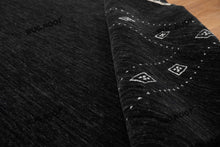 Load image into Gallery viewer, Handcrafted Retreat | Oversized Black Gabbeh Rug for Cozy Bedrooms & Living Rooms