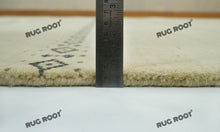 Load image into Gallery viewer, Boho Chic Retreat | Handwoven Gabbeh Rug in Neutral Tones with Striped Accents