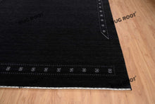 Load image into Gallery viewer, Handcrafted Retreat | Oversized Black Gabbeh Rug for Cozy Bedrooms & Living Rooms