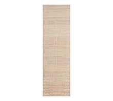 Load image into Gallery viewer, Handwoven Jute & Wool Rug with Minimalist Line Design in Natural & Ivory – Flatweave