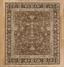 Load image into Gallery viewer, Floral Distressed Carpet | Antique Hand-Knotted Persian Rug in Deep Brown