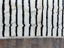 Load image into Gallery viewer, Handwoven Moroccan Azilal Rug | Vibrant Pink & White Striped Wool Masterpiece