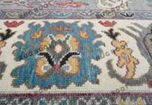 Load image into Gallery viewer, Silver Horizon | Handwoven Oushak Rug in Cool Gray