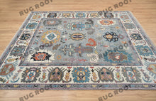 Load image into Gallery viewer, Silver Horizon | Handwoven Oushak Rug in Cool Gray