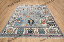Load image into Gallery viewer, Silver Horizon | Handwoven Oushak Rug in Cool Gray