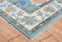 Load image into Gallery viewer, Ethereal Sky | Handwoven Oushak Area Rug in Serene Blue