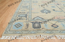 Load image into Gallery viewer, Desert Sandscape | Handwoven Oushak Rug with Faded Elegance | Sand Beige