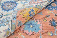 Load image into Gallery viewer, Rainbow Bloom | Handwoven Wool Rug with Playful Colors | Oushak Carpets