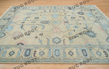 Load image into Gallery viewer, Desert Sandscape | Handwoven Oushak Rug with Faded Elegance | Sand Beige