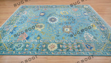 Load image into Gallery viewer, Whispering Pines | Handwoven Blue Oushak Rug | Country Style
