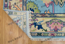 Load image into Gallery viewer, Lilac Tapestry | Hand KNotted Oushak Rug with Cream & Blue Accents