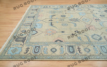 Load image into Gallery viewer, Desert Sandscape | Handwoven Oushak Rug with Faded Elegance | Sand Beige