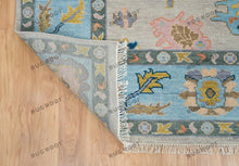 Load image into Gallery viewer, Hand-Knotted Turkish Rug | Vibrant Colors with Navy Accents | Large