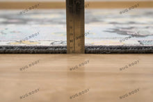 Load image into Gallery viewer, Modern Drama | Black & Blue Oushak Rug with Vibrant Touches