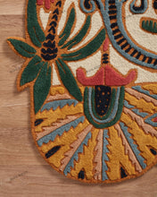 Load image into Gallery viewer, Hand Tufted Botanical Design Rug - Irregular Shape (New Zealand Wool) - Multicolor