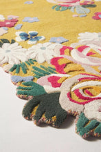 Load image into Gallery viewer, Hand Tufted Irregular Shape Rug Yellow Floral - Perfect for Living Rooms, Bedrooms
