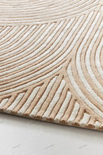 Load image into Gallery viewer, Hand Tufted Ivory Geometric Patterned Rug - Modern Design