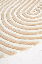 Load image into Gallery viewer, Hand Tufted Ivory Geometric Patterned Rug - Modern Design