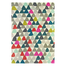 Load image into Gallery viewer, Multicolor geometric hand-tufted rug from RUG ROOT, featuring vibrant colors and made from 100% New Zealand wool
