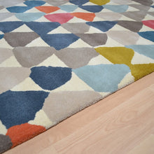 Load image into Gallery viewer, Hand Tufted Rug Colorful Geometric Pattern Multi Colors