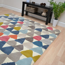 Load image into Gallery viewer, Hand Tufted Rug Colorful Geometric Pattern Multi Colors