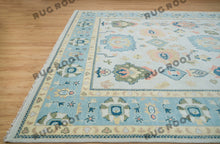 Load image into Gallery viewer, Modern Masterpieces | Modern Area Rugs | Oushak Rugs | Gray & Blue