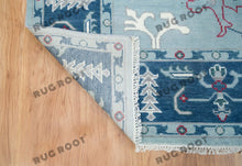 Load image into Gallery viewer, Skylight Serenity | Handwoven Oushak Rug in Tranquil Blue