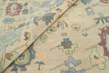 Load image into Gallery viewer, Whispering Dunes | Handwoven Oushak Rug in Neutral Tones | Pale Accents