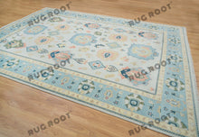 Load image into Gallery viewer, Modern Masterpieces | Modern Area Rugs | Oushak Rugs | Gray & Blue