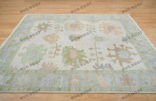 Load image into Gallery viewer, Morning Mist Beige 9x12 Rug, Gray Oushak, Multicolor, Turkish Oushak, Large Wool Rug