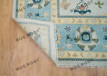 Load image into Gallery viewer, Modern Masterpieces | Modern Area Rugs | Oushak Rugs | Gray & Blue