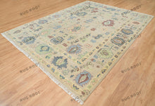 Load image into Gallery viewer, Whispering Dunes | Handwoven Oushak Rug in Neutral Tones | Pale Accents