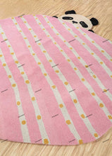 Load image into Gallery viewer, Hand Tufted Panda Rug - Irregular Shape (New Zealand Wool) - Gray and Pink | Kids Room