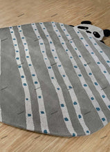 Load image into Gallery viewer, Hand Tufted Panda Rug - Irregular Shape (New Zealand Wool) - Gray and Pink | Kids Room