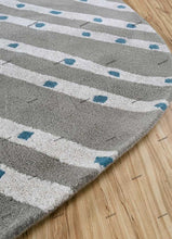 Load image into Gallery viewer, Hand Tufted Panda Rug - Irregular Shape (New Zealand Wool) - Gray and Pink | Kids Room